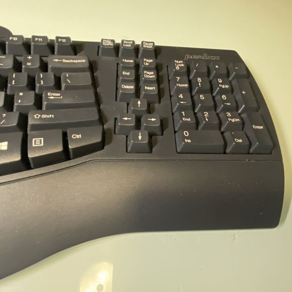 Perixx Periboard 512 Ergonomic Full Size Wired Keyboard KU-9938 Tested Works - Picture 6 of 10